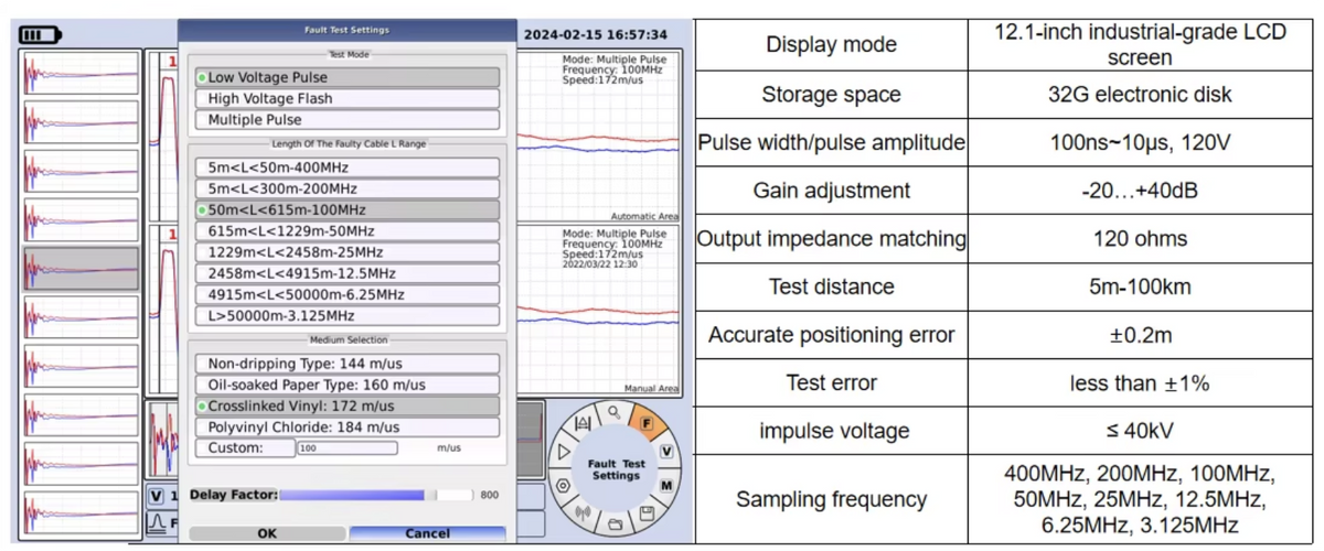 A10 Cable Fault Flash Tester - High Precision TDR