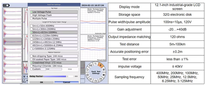 A10 Cable Fault Flash Tester - High Precision TDR