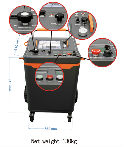 A50 Trolley-Mounted Cable Fault Test System