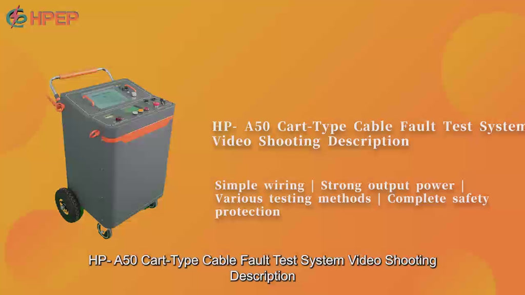 A50 Trolley-Mounted Cable Fault Test System